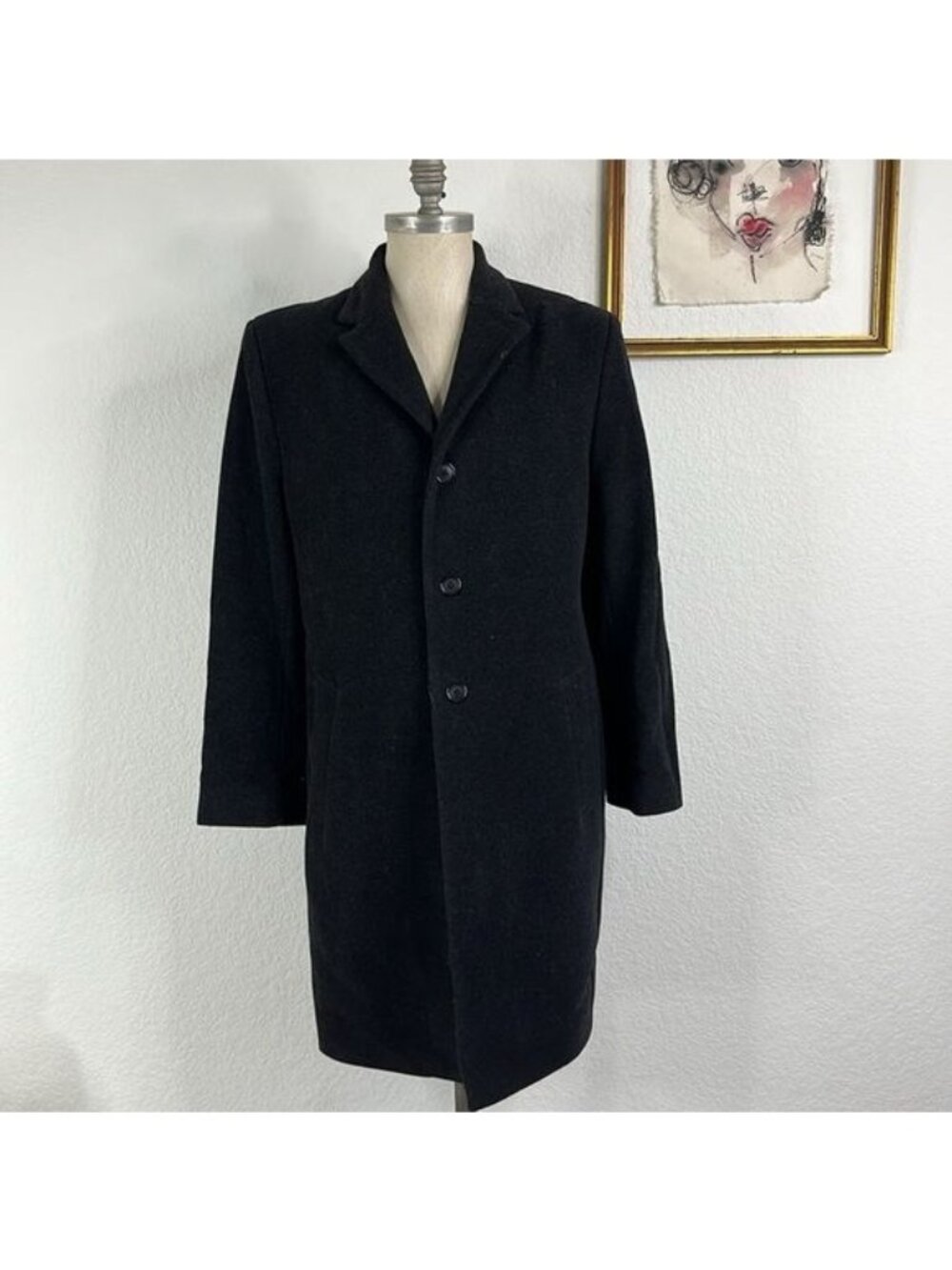 Hathaway Platinum Cashmere Wool Blend Coat Jacket